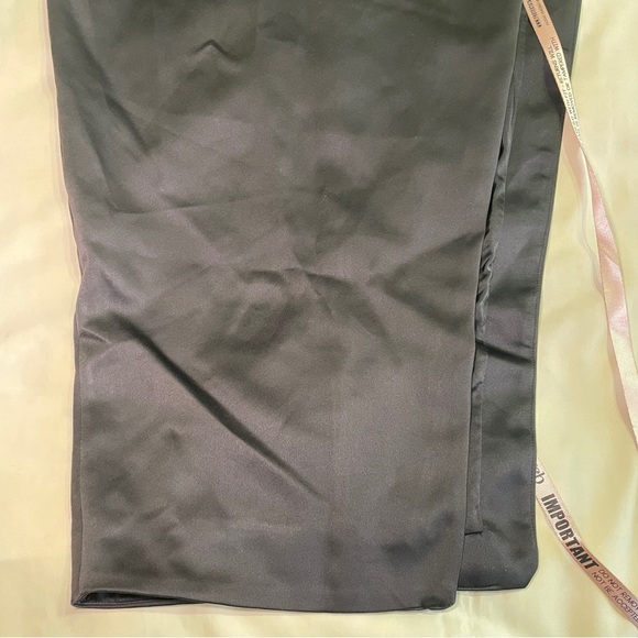 NEW! House of CB- Flora Black Satin Pleated Corset Midi Dress Size Large PLUSCUP - Picture 5 of 11